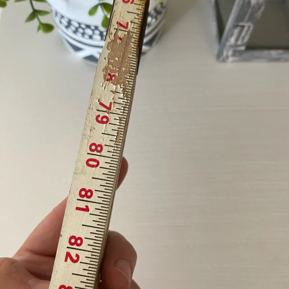 Vintage white Lufkin Folding Ruler RUGGED BRICK MASONS Spacing, # 636 - Picture 4 of 6